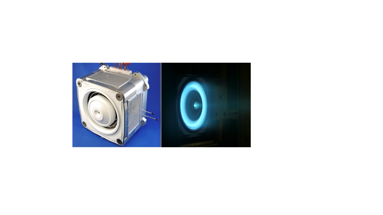 Busek BHT Hall thruster hardware and firing test